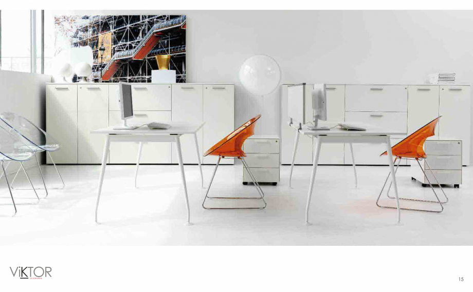 Pagina 9-Mobilier pentru birouri IVM Colectia VIKTOR Catalog, brosura Engleza, Italiana  principio di...