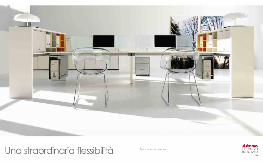 Pagina 19-Mobilier pentru birouri IVM Colectia VIKTOR Catalog, brosura Engleza, Italiana od panels with a...