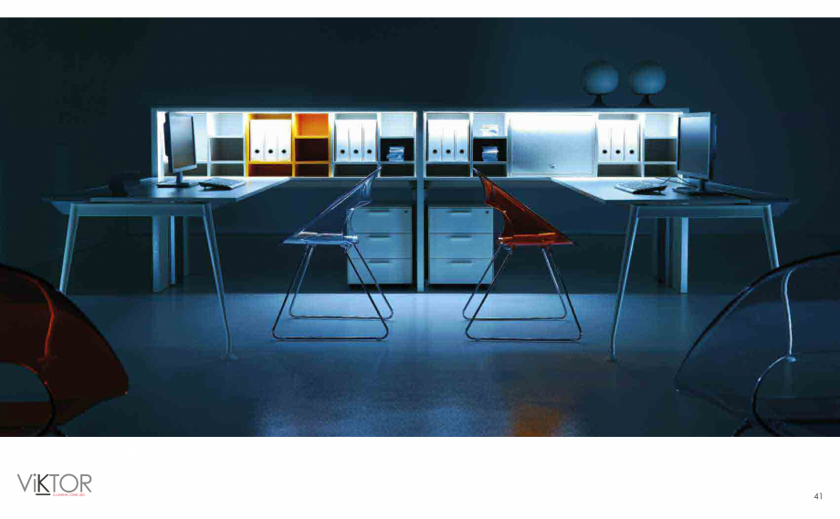 Pagina 22 - Mobilier pentru birouri IVM Colectia VIKTOR Catalog, brosura Engleza, Italiana XECUTIVE,...