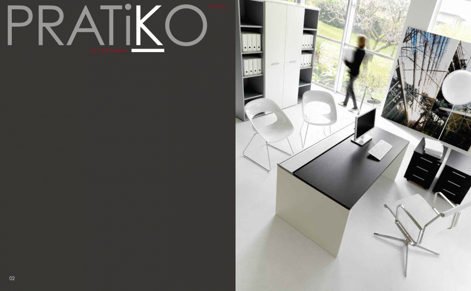 Pagina 3-Mobilier pentru birouri IVM Colectia PRATIKO Catalog, brosura Engleza, Italiana  metallici...