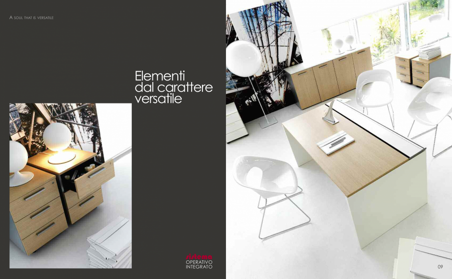 Pagina 6-Mobilier pentru birouri IVM Colectia PRATIKO Catalog, brosura Engleza, Italiana , disponibile nei...
