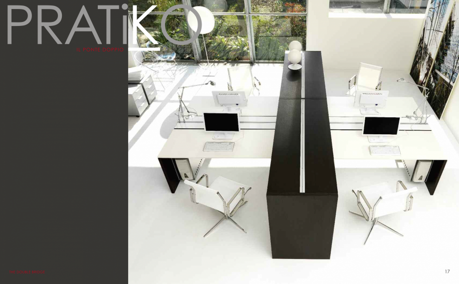 Pagina 10-Mobilier pentru birouri IVM Colectia PRATIKO Catalog, brosura Engleza, Italiana les with a 33 cm...