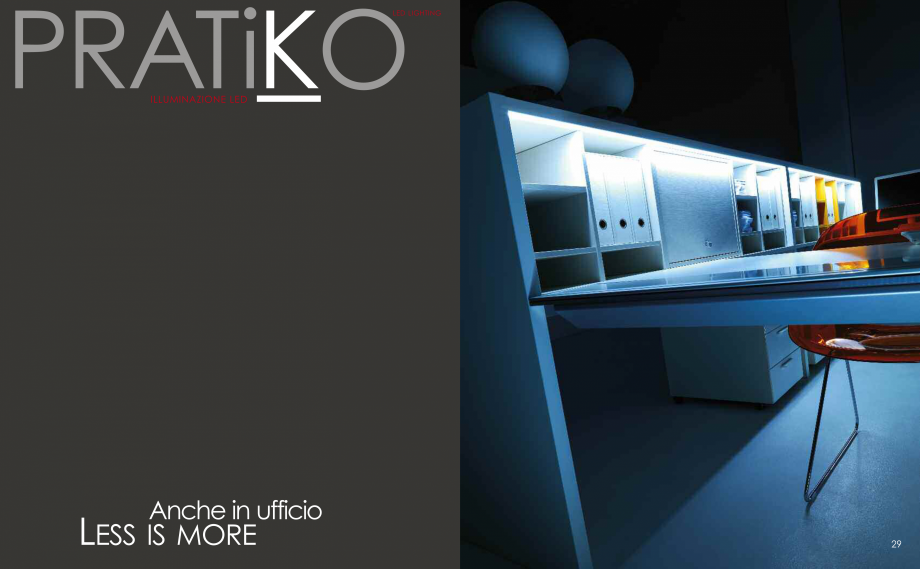 Pagina 16-Mobilier pentru birouri IVM Colectia PRATIKO Catalog, brosura Engleza, Italiana  in wood...