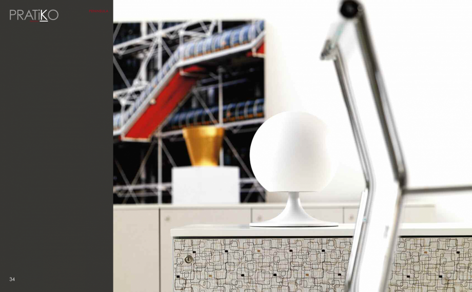 Pagina 19-Mobilier pentru birouri IVM Colectia PRATIKO Catalog, brosura Engleza, Italiana TO, NOCE, WENGÈ,...