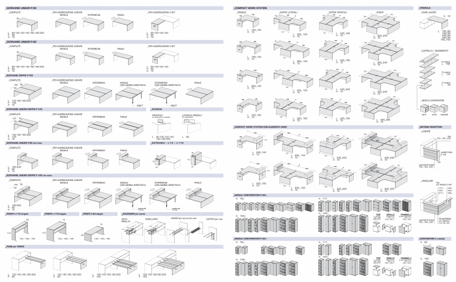 Pagina 26-Mobilier pentru birouri IVM Colectia PRATIKO Catalog, brosura Engleza, Italiana g units, with...