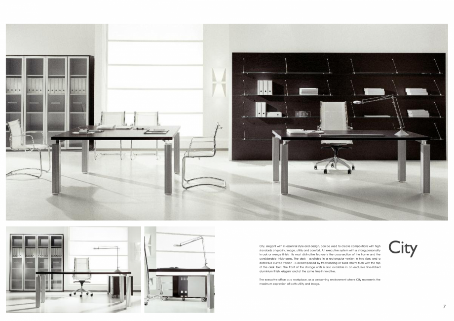 Pagina 4-Mobilier pentru birouri IVM Colectia CITY Catalog, brosura Engleza, Italiana wall panelling with 82....