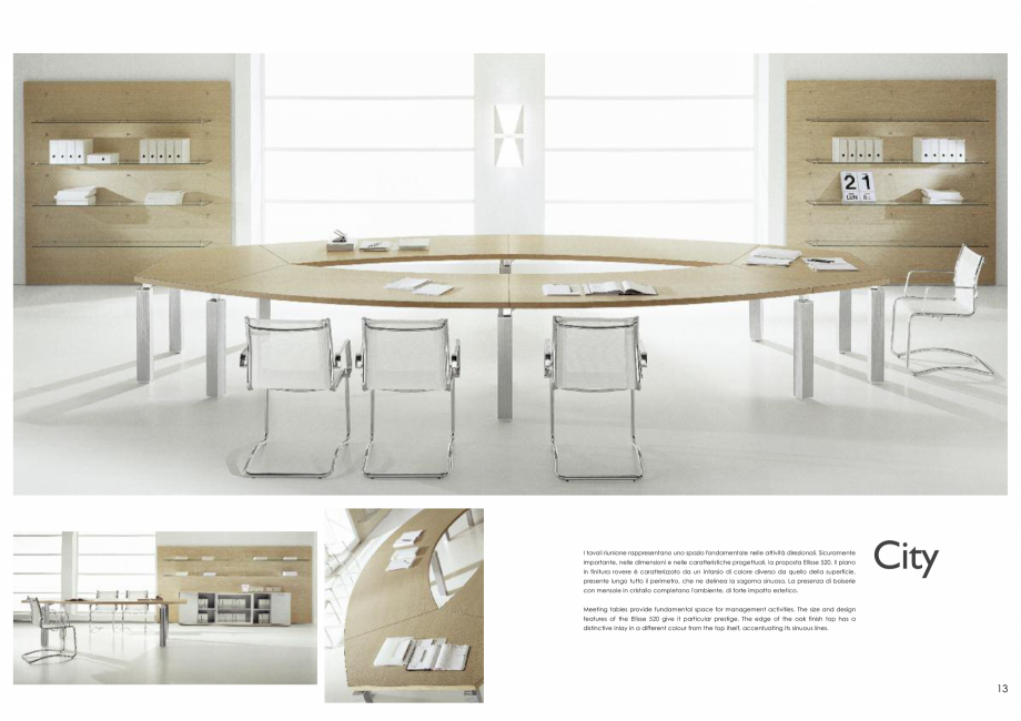 Pagina 7-Mobilier pentru birouri IVM Colectia CITY Catalog, brosura Engleza, Italiana 