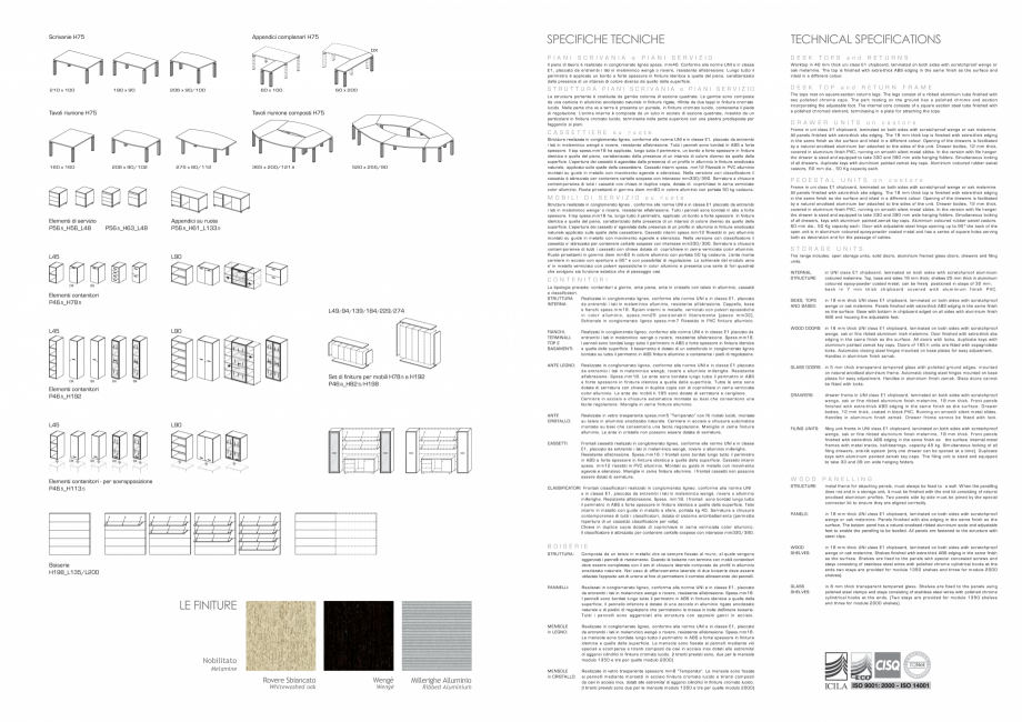 Pagina 8-Mobilier pentru birouri IVM Colectia CITY Catalog, brosura Engleza, Italiana 
