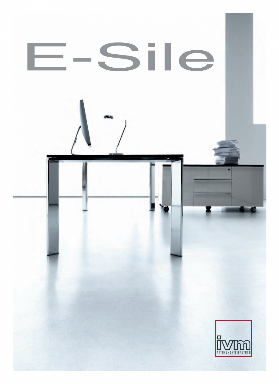 Pagina 1-Mobilier pentru birouri IVM Colectia E-SILE Catalog, brosura Engleza, Italiana ESile Mini Estratto...