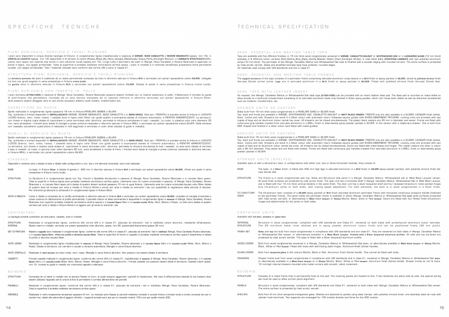Pagina 8-Mobilier pentru birouri IVM Colectia E-SILE Catalog, brosura Engleza, Italiana 