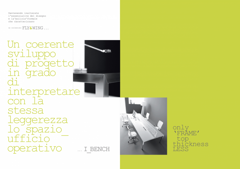 Pagina 2-Mobilier pentru birouri IVM Colectia I_BENCH Catalog, brosura Engleza, Italiana ni contenute,
che...