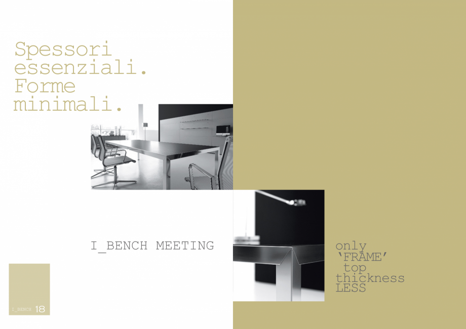 Pagina 10-Mobilier pentru birouri IVM Colectia I_BENCH Catalog, brosura Engleza, Italiana s munies de...