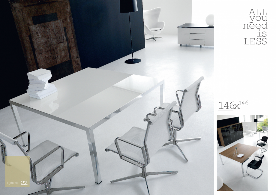 Pagina 12-Mobilier pentru birouri IVM Colectia I_BENCH Catalog, brosura Engleza, Italiana 
