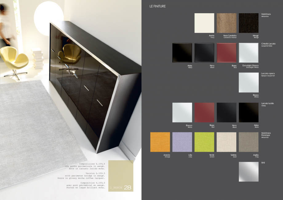 Pagina 15-Mobilier pentru birouri IVM Colectia I_BENCH Catalog, brosura Engleza, Italiana 