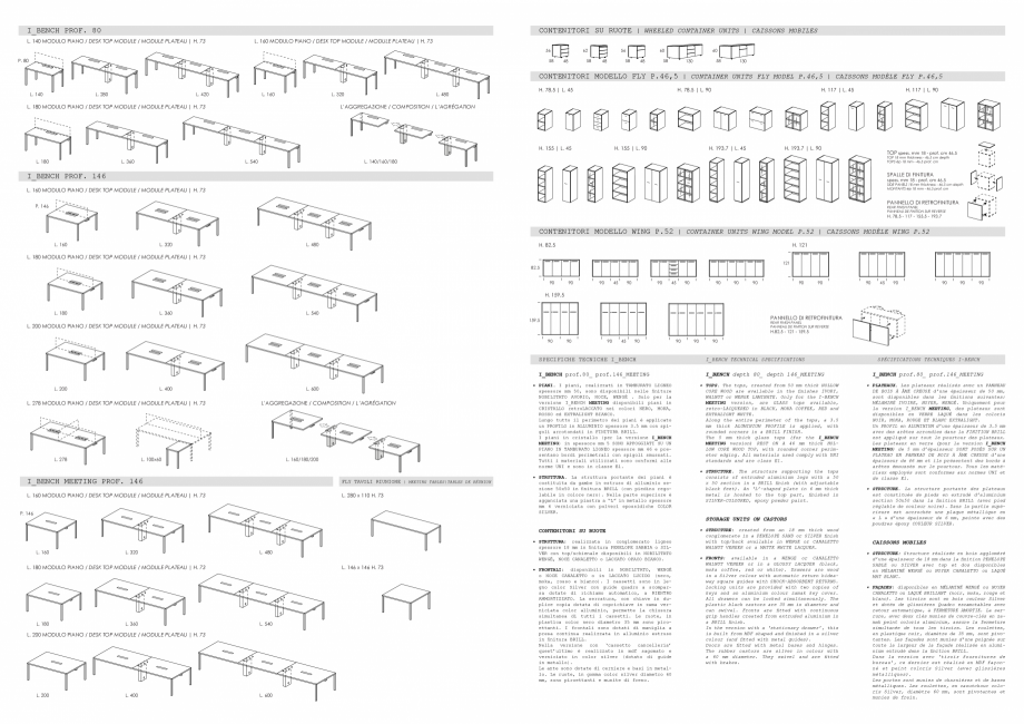 Pagina 16-Mobilier pentru birouri IVM Colectia I_BENCH Catalog, brosura Engleza, Italiana 