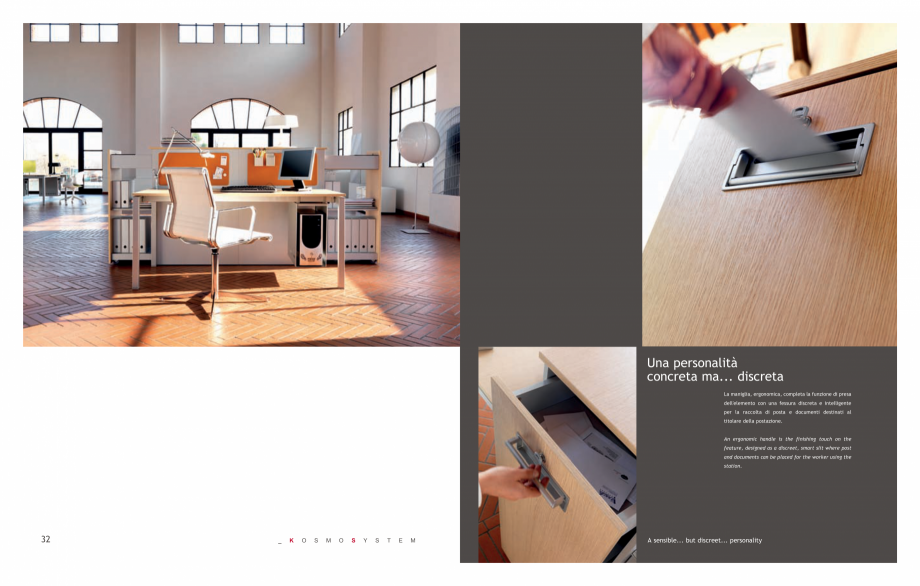 Pagina 18-Mobilier pentru birouri IVM Colectia KOSMOS Catalog, brosura Engleza, Italiana REGAZIONE A 90¡
...