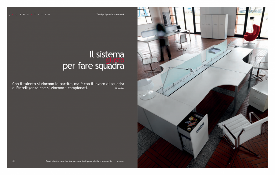 Pagina 21-Mobilier pentru birouri IVM Colectia KOSMOS Catalog, brosura Engleza, Italiana tutta in Metallo...