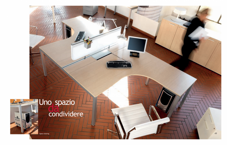 Pagina 26-Mobilier pentru birouri IVM Colectia KOSMOS Catalog, brosura Engleza, Italiana ciaio, disponibili...