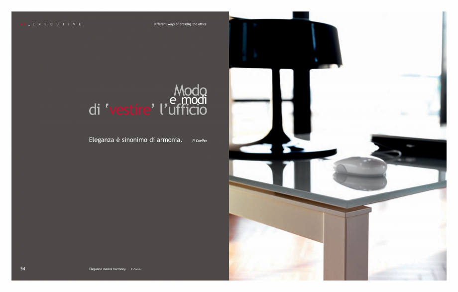 Pagina 29-Mobilier pentru birouri IVM Colectia KOSMOS Catalog, brosura Engleza, Italiana  ABS pieghevole...