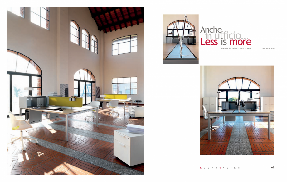 Pagina 35-Mobilier pentru birouri IVM Colectia KOSMOS Catalog, brosura Engleza, Italiana I e in classe E1,...