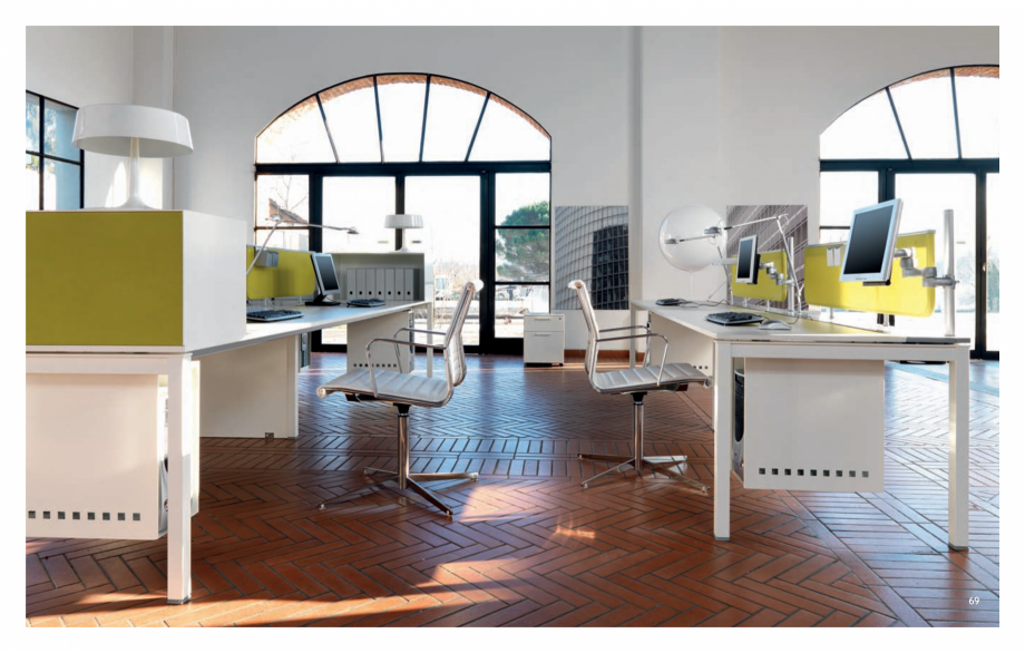 Pagina 36-Mobilier pentru birouri IVM Colectia KOSMOS Catalog, brosura Engleza, Italiana ra. Pomolo in colore ...