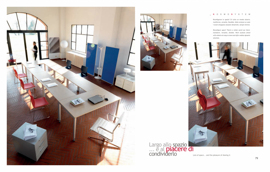 Pagina 41-Mobilier pentru birouri IVM Colectia KOSMOS Catalog, brosura Engleza, Italiana ierla... allora...