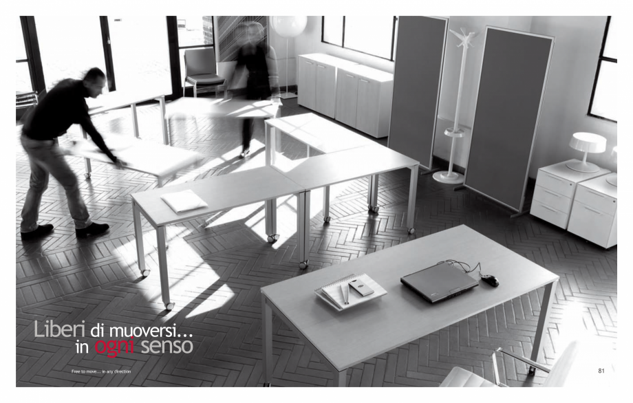 Pagina 42-Mobilier pentru birouri IVM Colectia KOSMOS Catalog, brosura Engleza, Italiana ticati che...