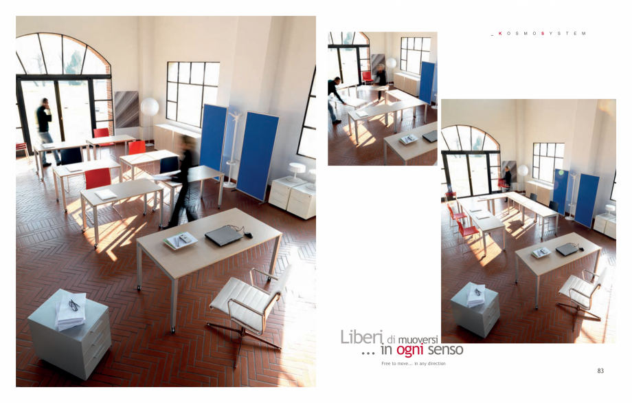 Pagina 43-Mobilier pentru birouri IVM Colectia KOSMOS Catalog, brosura Engleza, Italiana .. unici.
E proprio...