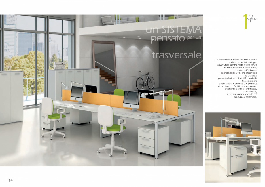 Pagina 8-Mobilier pentru birouri IVM Colectia L’EGO Catalog, brosura Engleza, Italiana e alettate...