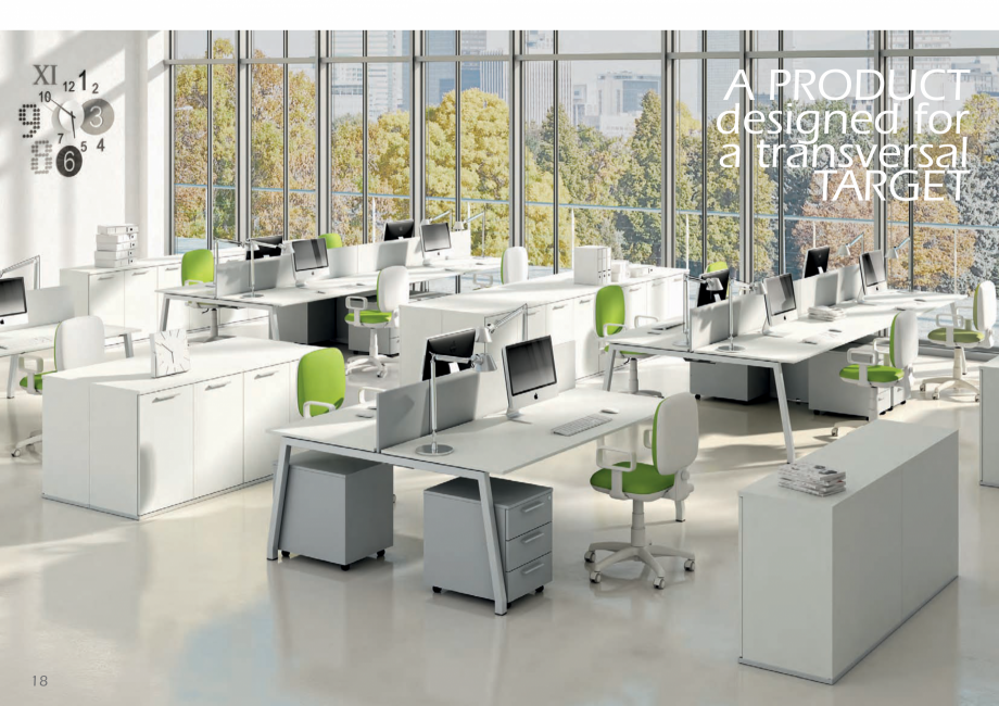 Pagina 10-Mobilier pentru birouri IVM Colectia L’EGO Catalog, brosura Engleza, Italiana  sono presenti...