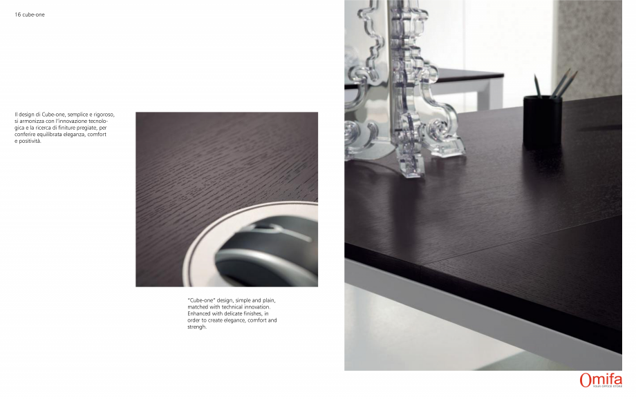 Pagina 9-Mobilier pentru birouri OMIFA CUBE-ONE Catalog, brosura Engleza, Italiana 