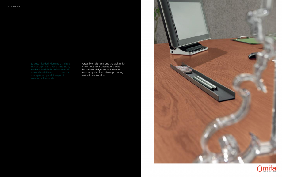 Pagina 10-Mobilier pentru birouri OMIFA CUBE-ONE Catalog, brosura Engleza, Italiana 
