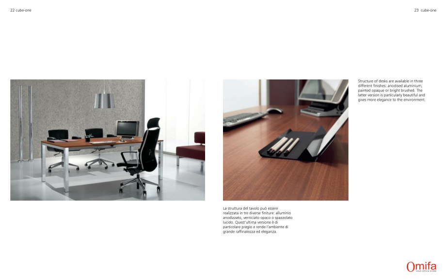 Pagina 12-Mobilier pentru birouri OMIFA CUBE-ONE Catalog, brosura Engleza, Italiana 