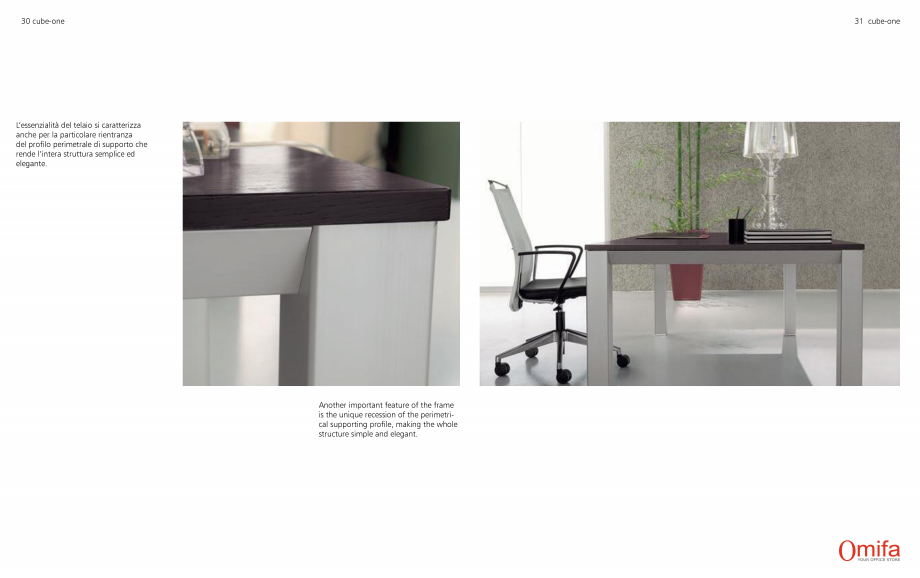 Pagina 16-Mobilier pentru birouri OMIFA CUBE-ONE Catalog, brosura Engleza, Italiana 