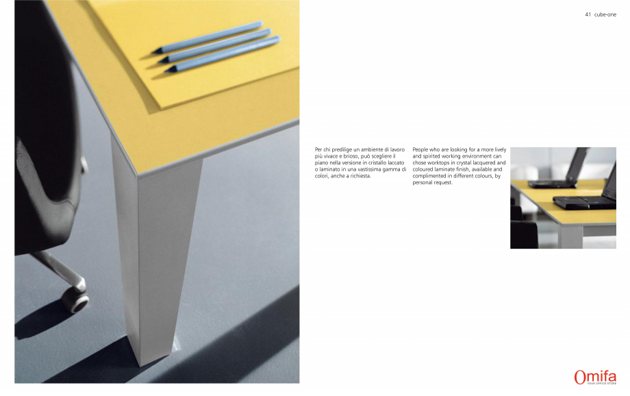 Pagina 21-Mobilier pentru birouri OMIFA CUBE-ONE Catalog, brosura Engleza, Italiana 