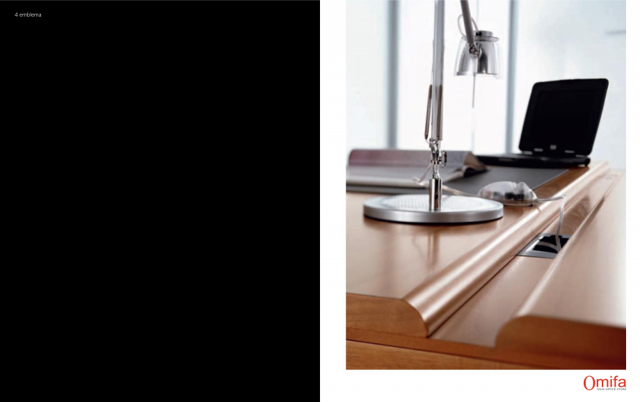 Pagina 3-Mobilier pentru birouri OMIFA EMBLEMA Catalog, brosura Engleza, Italiana data sockets integrated...