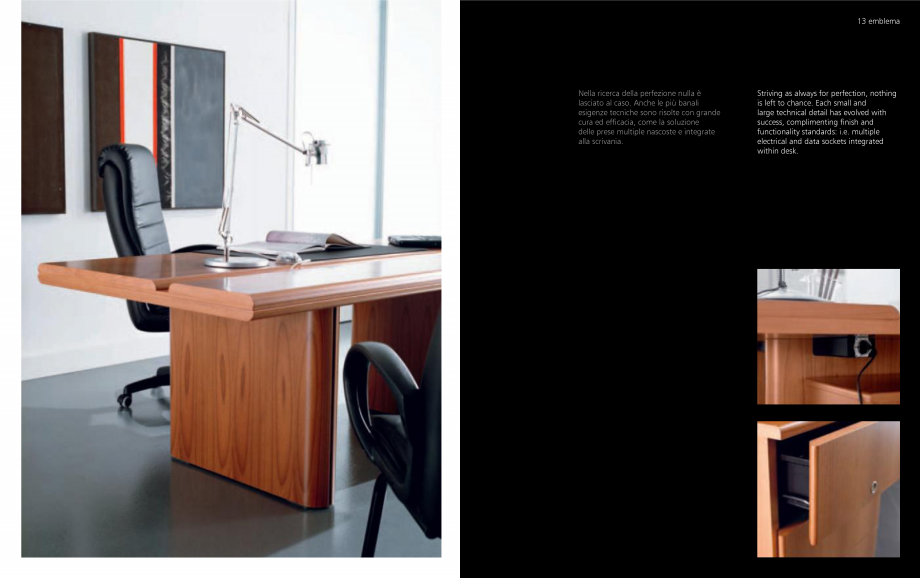 Pagina 7-Mobilier pentru birouri OMIFA EMBLEMA Catalog, brosura Engleza, Italiana 