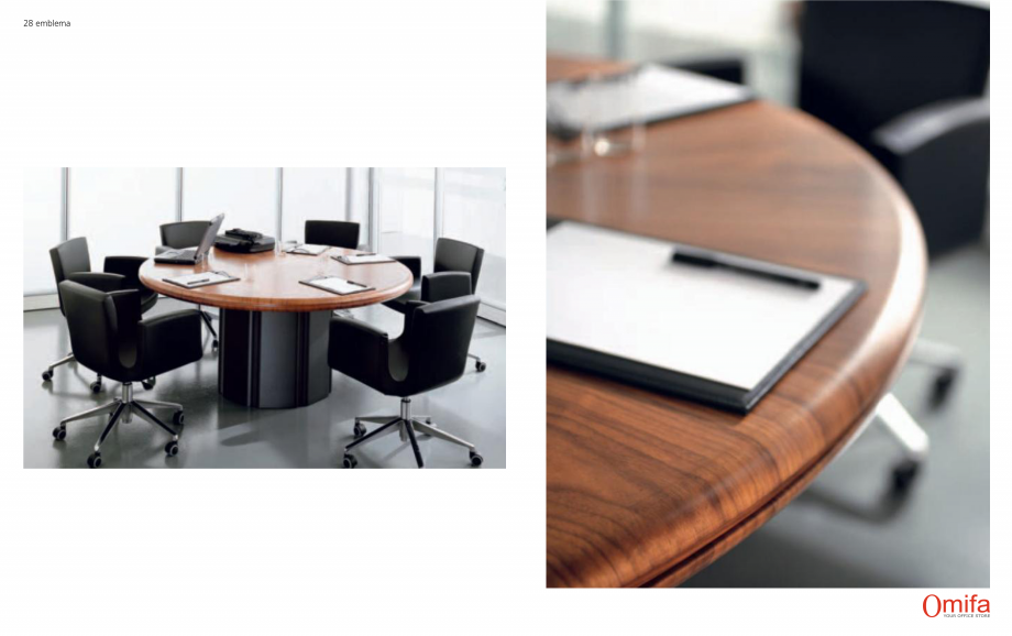 Pagina 15-Mobilier pentru birouri OMIFA EMBLEMA Catalog, brosura Engleza, Italiana 