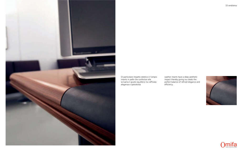 Pagina 17-Mobilier pentru birouri OMIFA EMBLEMA Catalog, brosura Engleza, Italiana 