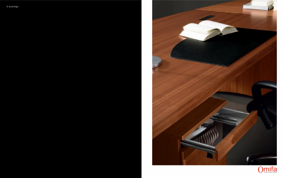 Pagina 3-Mobilier pentru birouri OMIFA SOVEREIGN Catalog, brosura Engleza, Italiana  rotondo con
base a...