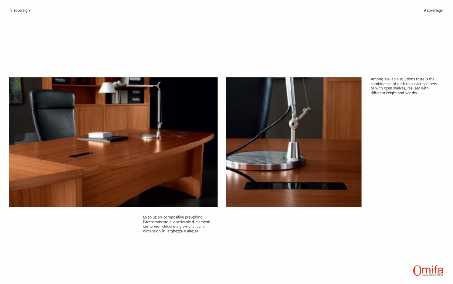 Pagina 5-Mobilier pentru birouri OMIFA SOVEREIGN Catalog, brosura Engleza, Italiana 
