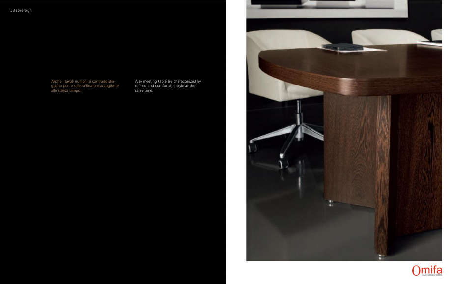 Pagina 20-Mobilier pentru birouri OMIFA SOVEREIGN Catalog, brosura Engleza, Italiana 