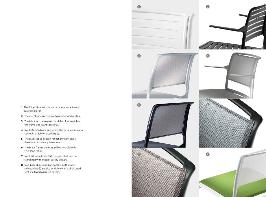 Pagina 17-Scaune Wilkhahn Aline-S Catalog, brosura Engleza 