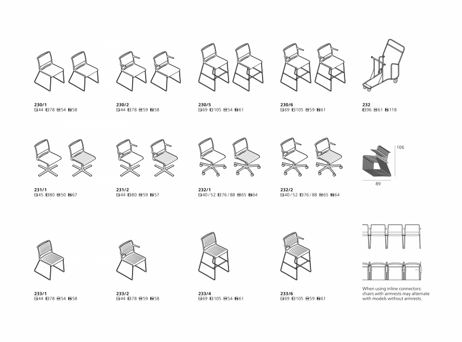 Pagina 19-Scaune Wilkhahn Aline-S Catalog, brosura Engleza 