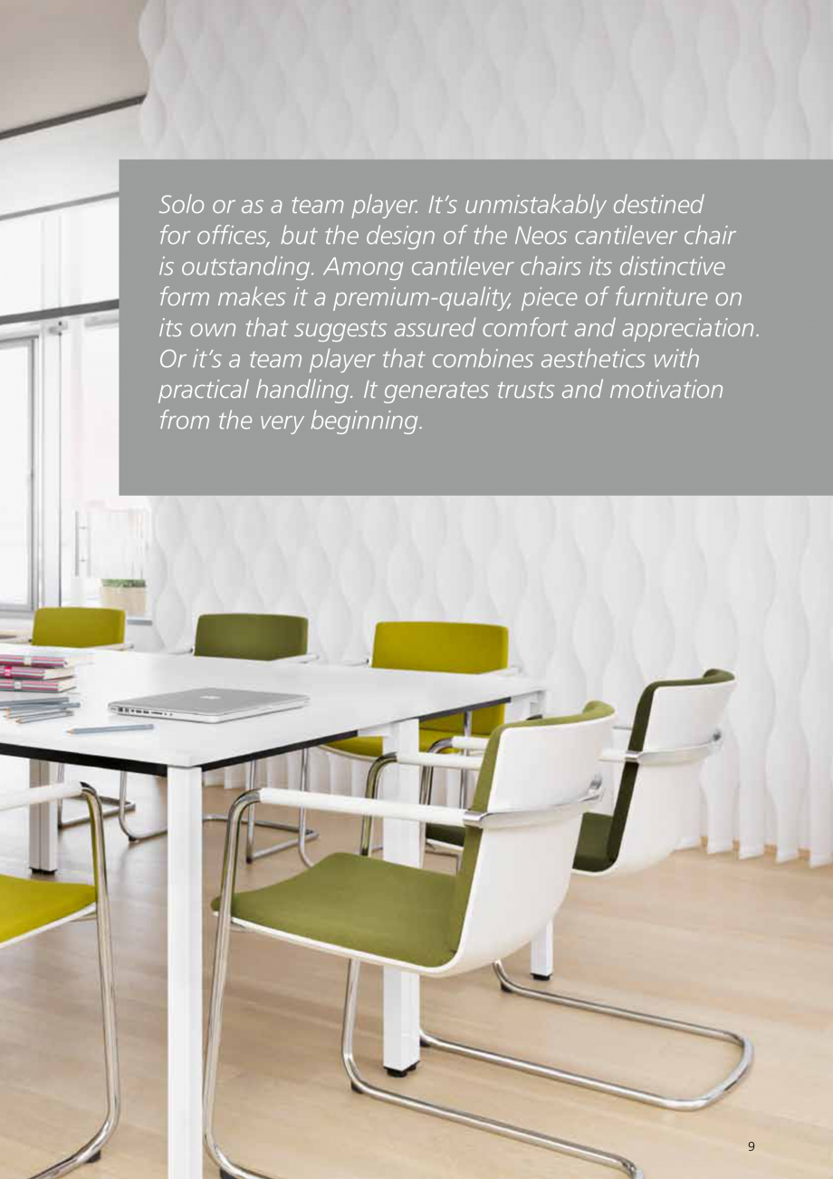 Pagina 9-Scaune de birou Wilkhahn Neos Catalog, brosura Engleza khahn.co.nz
Österreich, Wien
info@wilkhahn...