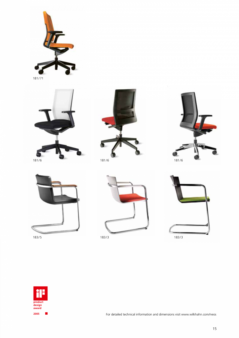 Pagina 15-Scaune de birou Wilkhahn Neos Catalog, brosura Engleza 