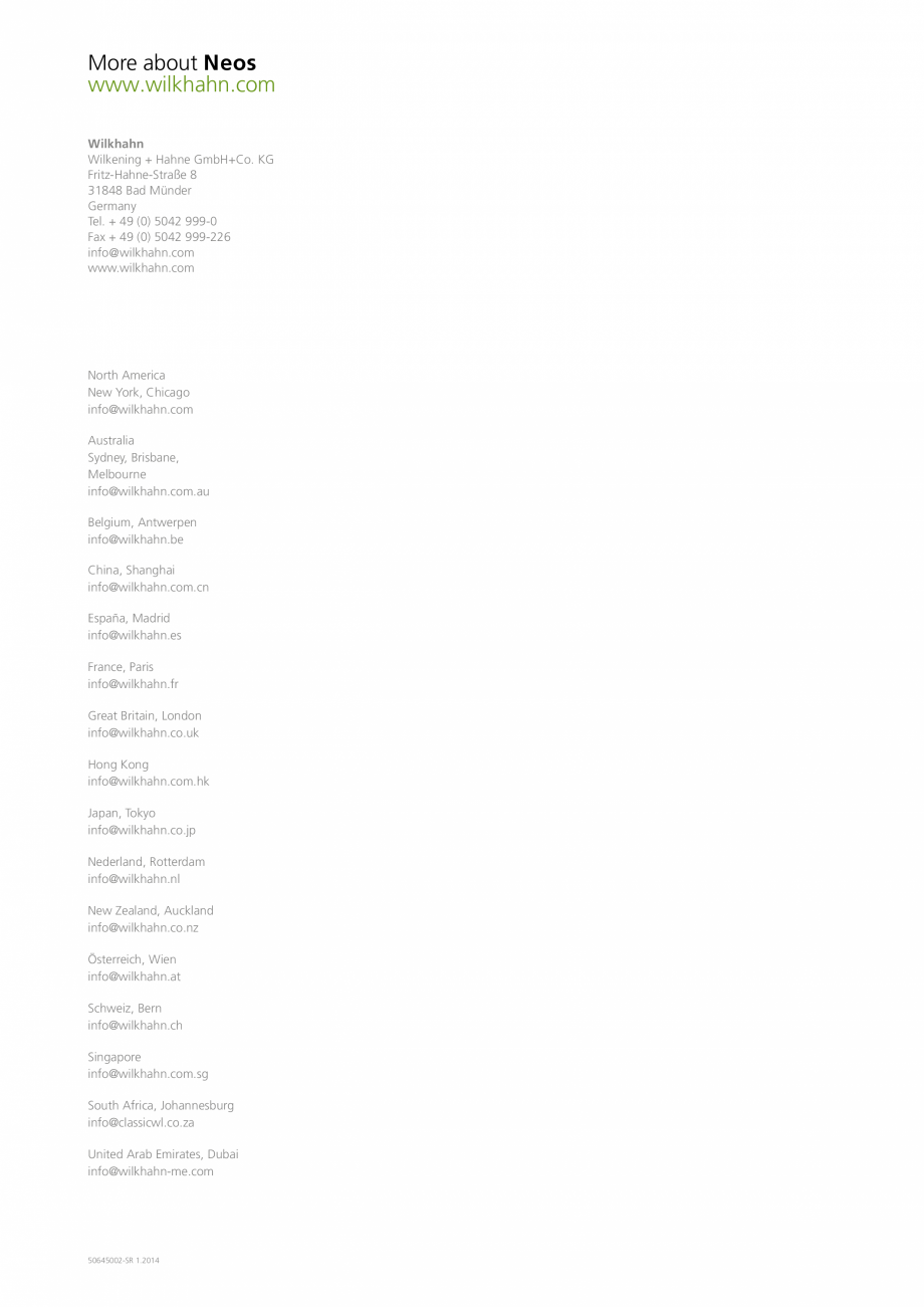 Pagina 16-Scaune de birou Wilkhahn Neos Catalog, brosura Engleza 