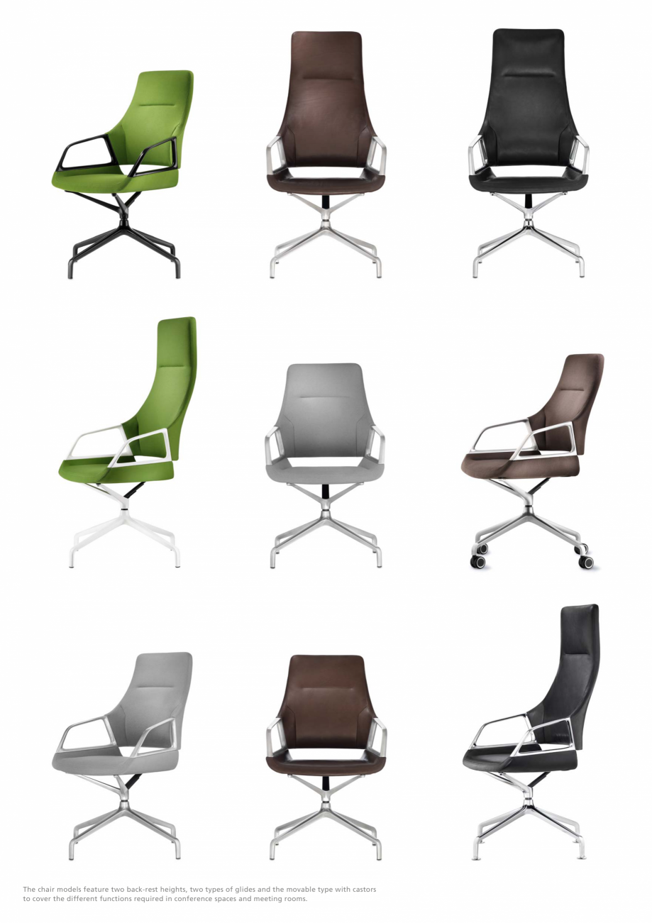 Pagina 8-Scaune de conferinta  Wilkhahn Graph Catalog, brosura Engleza 