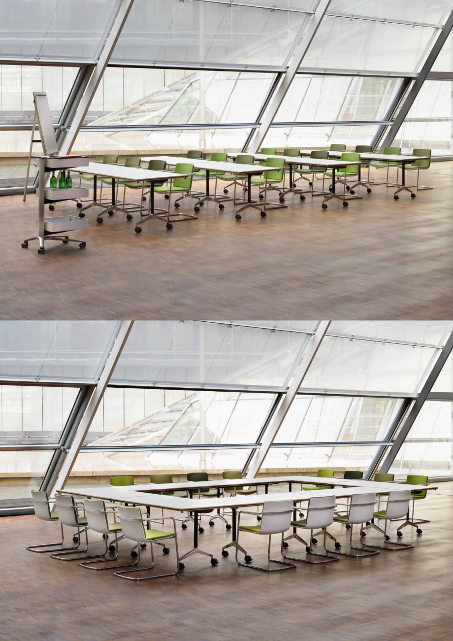 Pagina 3-Masa mobila Wilkhahn Timetable Catalog, brosura Engleza  depth of 41 centimetres
and any other...