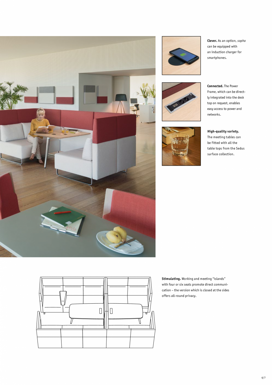 Pagina 7-Mese bistro pentru birouri SEDUS SOPHA TABLE Catalog, brosura Engleza ely in Germany, thus...